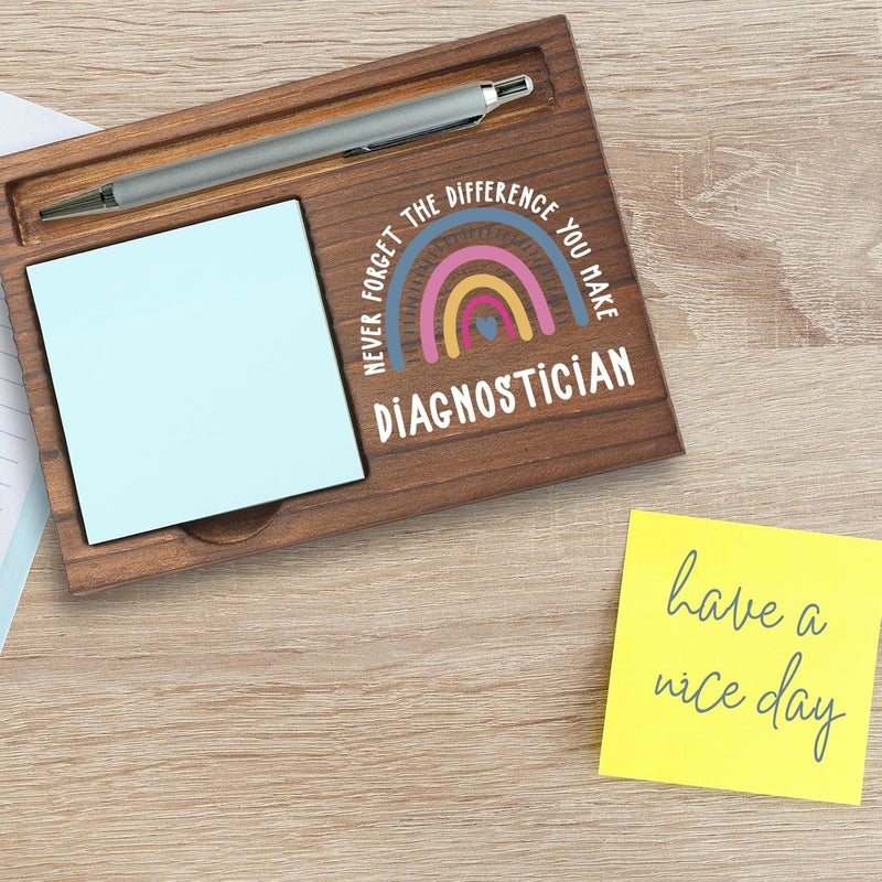 Pariveca Diagnostician Gifts Sticky Note Holder, Thank You Gift for Educational Diagnostician, SPED Team Member, or Testing Specialist, Education Appreciation Week, Graduation or Holiday Recognition PB040 - Image 5